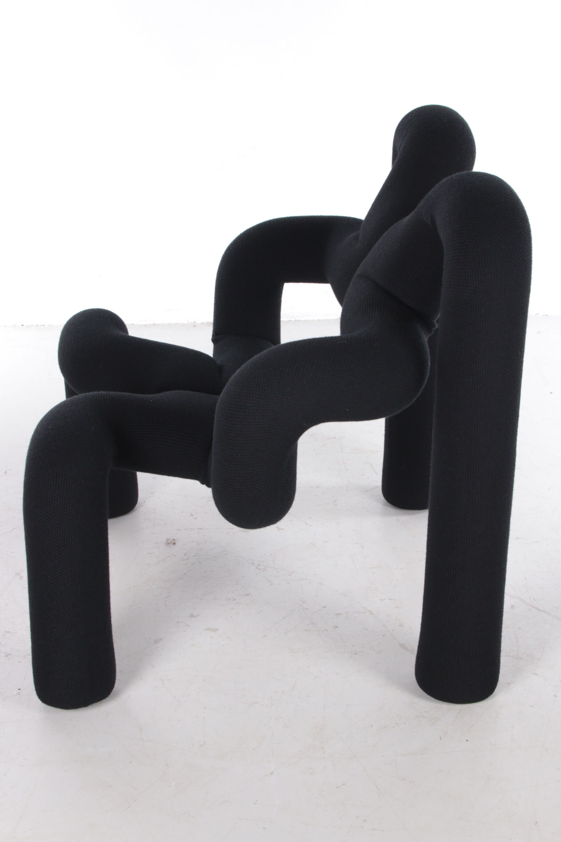 Vintage black Terje Ekstrøm Ekstrem armchair Stokke Varier