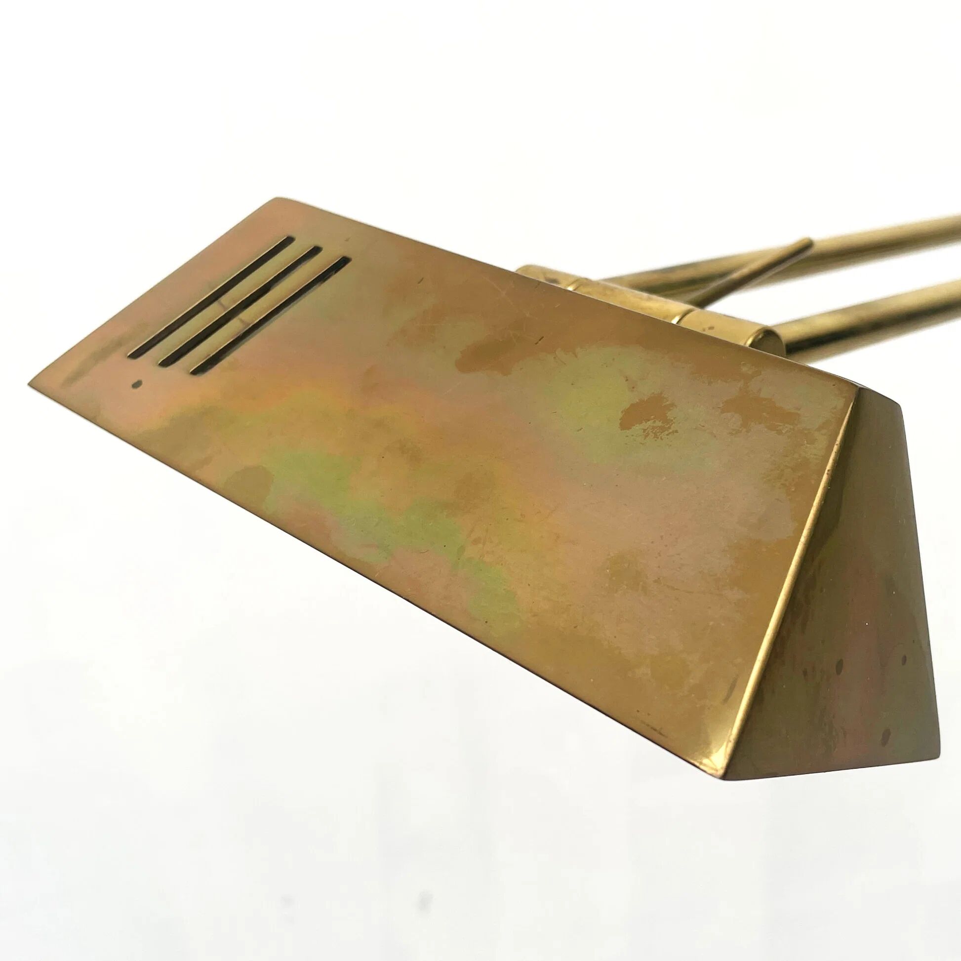 Lampe de sol en laiton vintage réglable avec variateur