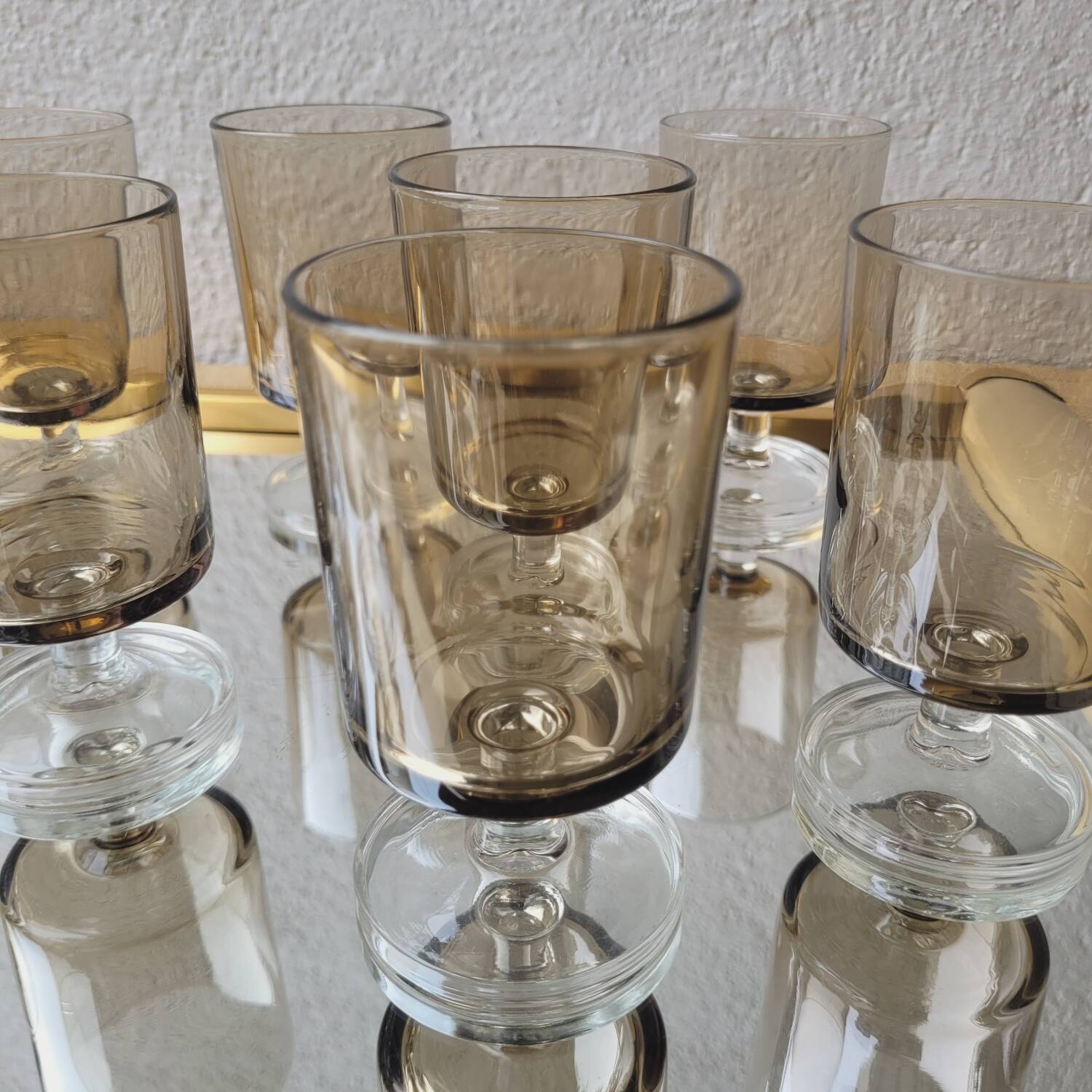 70's stemmed glasses