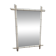 Vintage White Faux Bamboo Mirror, 1930/40s