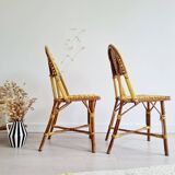 Rattan bistro chairs