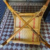 Braided rattan armchair