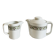Vintage porcelain coffee pot / teapot and milk jug Apilco
