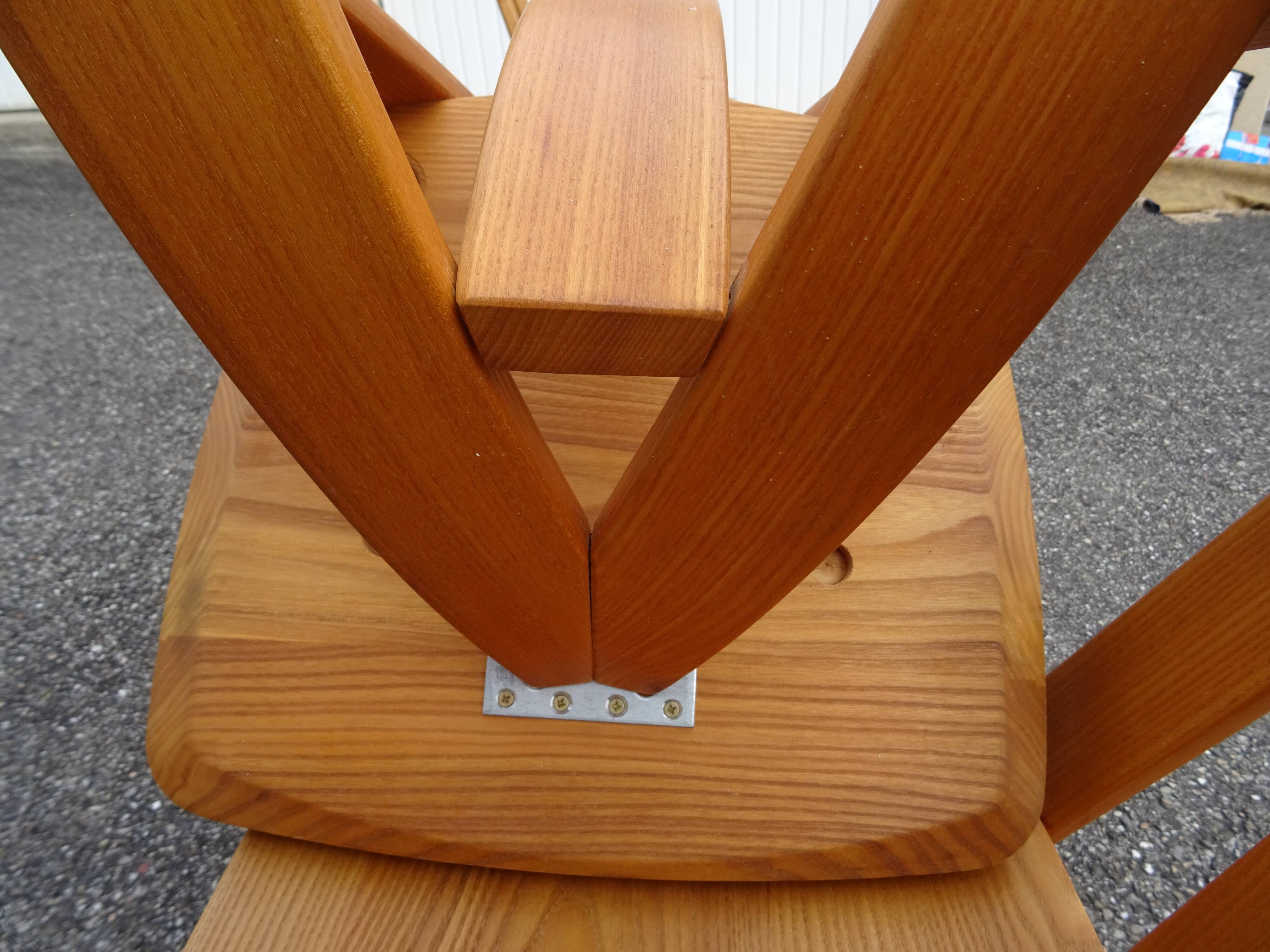 Set of 5 Epona chairs designed by Francis Taglian, France, 1980s.