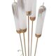 Lampadaire en verre de Murano de style Mid-Century Modern en laiton par Mazzega
