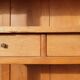 Library cabinet Art Deco columns with godrons