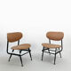 Paire de fauteuils année 50