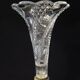 Cornet or tulip vase, centrepiece, Baccarat crystal 19th century