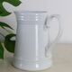 Water pitcher, white porcelain, 1960s vintage German