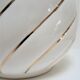 Ceramic lamp white and gold Italian design 70s / 80s