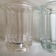 Pair of pots to jams in glass fluted on foot early 20th e