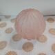Old pale pink pressed glass globe