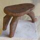 Stool old African art wooden Lobi from Burkina Faso