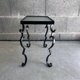Wrought iron side table