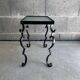 Wrought iron side table