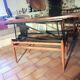 Table basse teck Vintage scandinave relevable