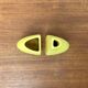 Set of 2 minimalist postmodern Italian vases by Bel Mondo, 1980s.