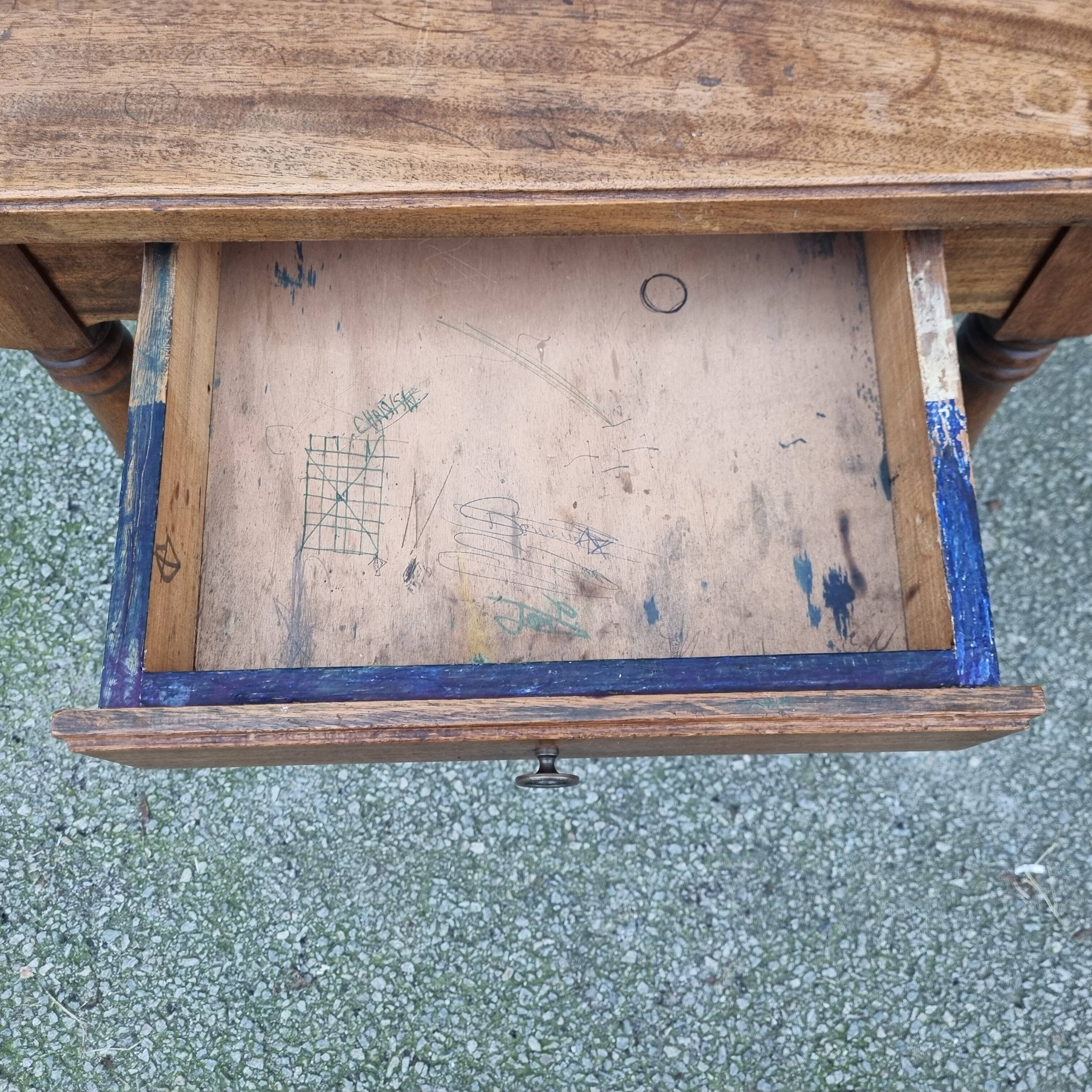 70s wooden desk