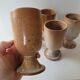 Lot of 5 stoneware mazagrans