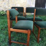 Four chairs with swivel back