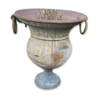 Period cast iron vase
