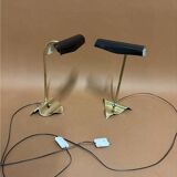 1950s pair of wall lamps