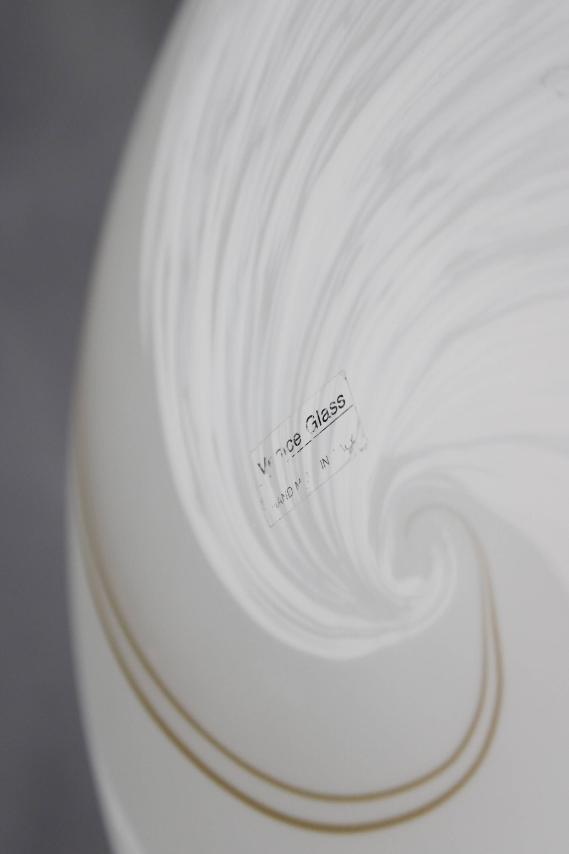 1980s Venice Hand Made Glass Pendant Light,  Italy