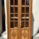 Vitrine art déco bois brut