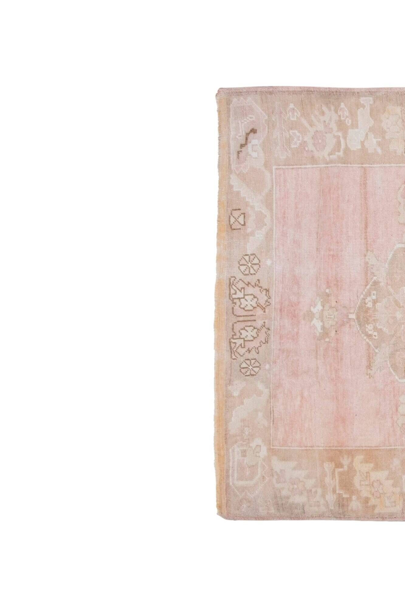 Vintage Turkish handmade rug 170x380 cm