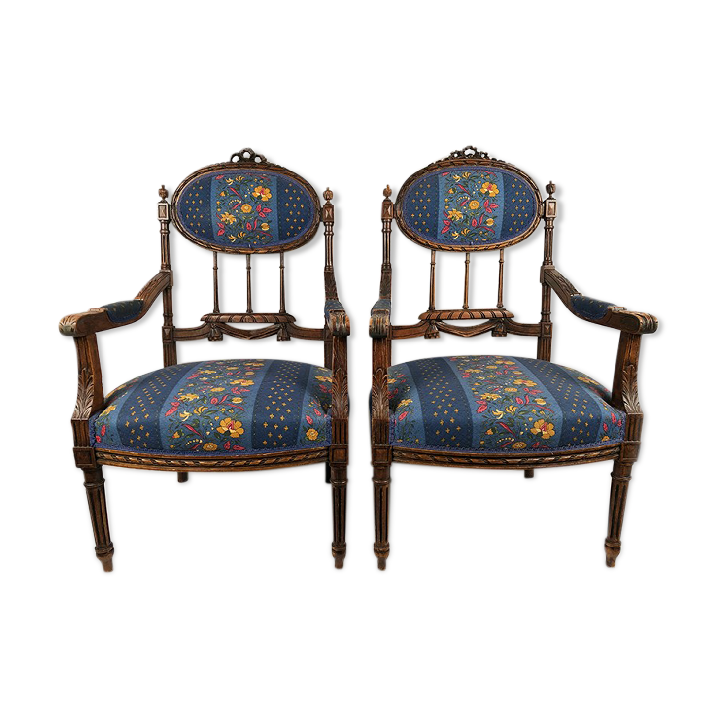 Pair of Louis XVI-style armchairs 1900