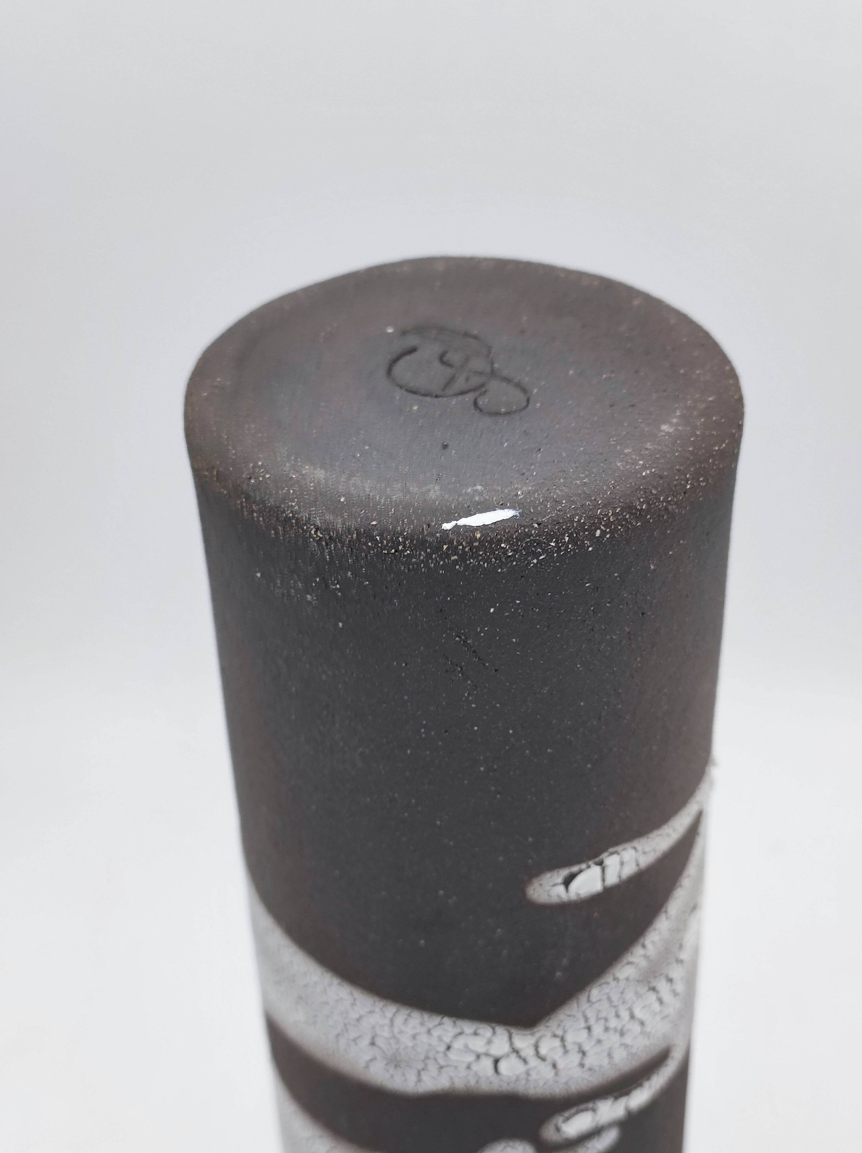 Contemporary ceramic vase signed