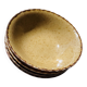 Set of 4 sand ceramic bowls