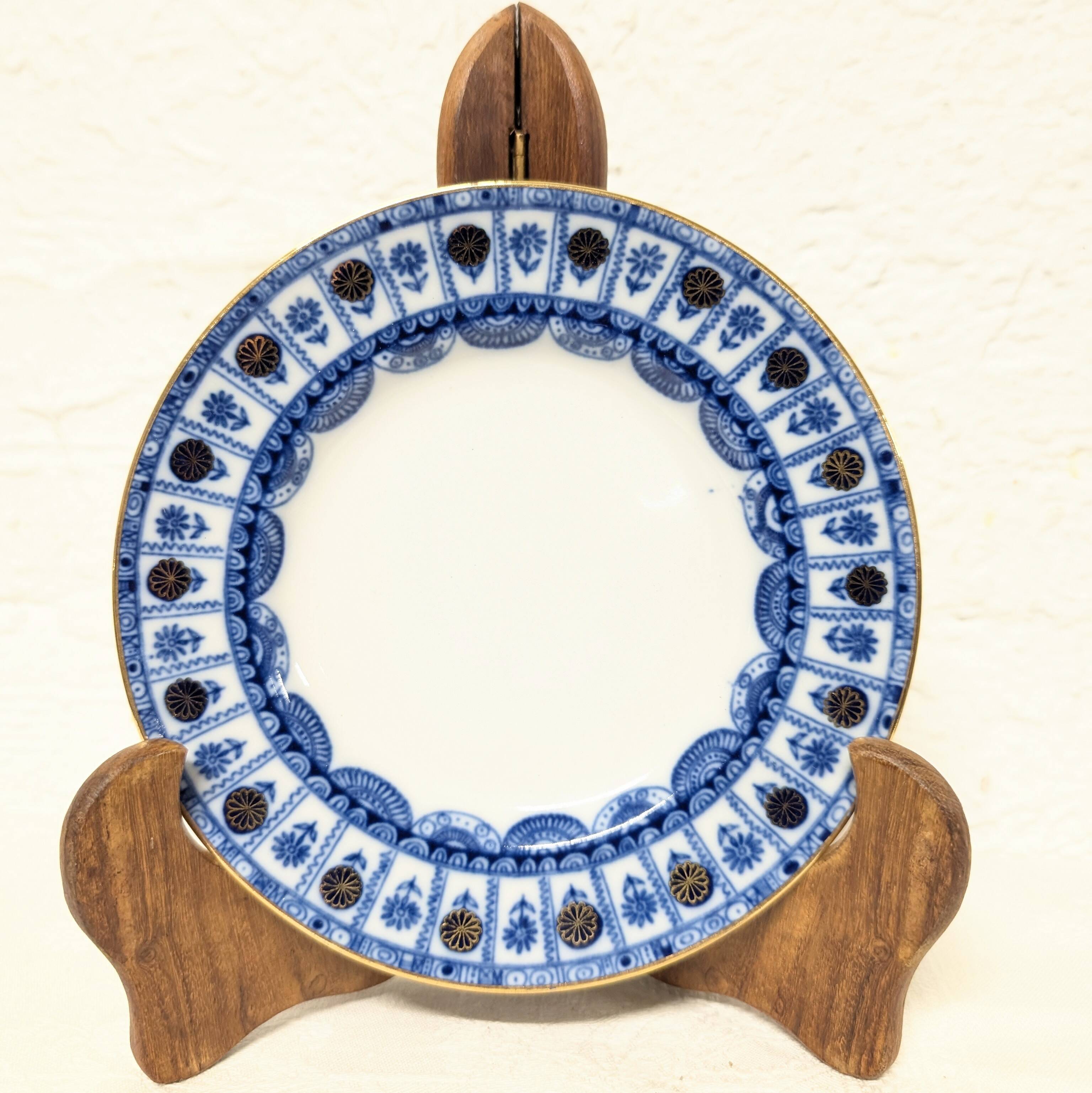 Assiette à dessert porcelaine Lomonosov impérial URSS