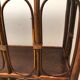 Vintage shelf in wicker rattan