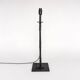 Lampe de table en fer forgé noir torsadé vintage des années 1950