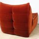 Vintage velvet armchair, 1970
