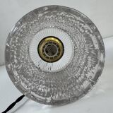 Pair of antique vintage glass pendant lights