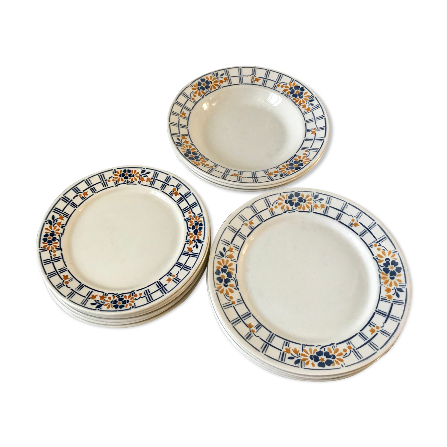Lot d’assiettes Badonvillier modèle Chaville