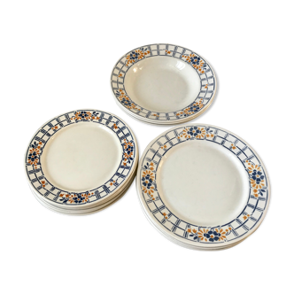 Lot of plates Badonvillier model Chaville
