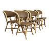 Lot de 6 fauteuils bistrot Gatti années 80 France