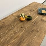1950s farmhouse table in oak and pine