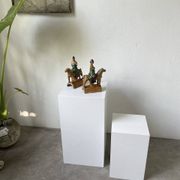 Tuile faitière équestre terre cuite époque Ming