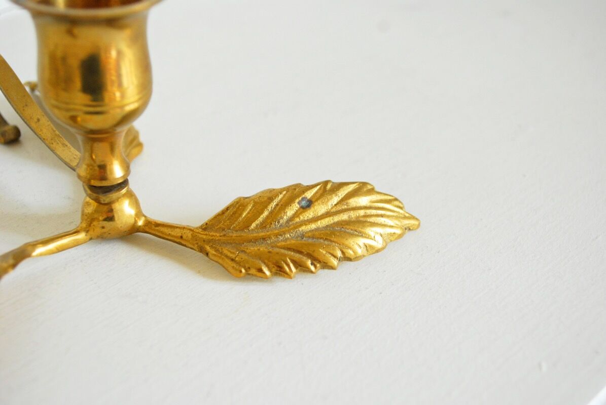 Pair of brass candlesticks