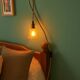Suspension in opaline & brass – soft light and retro charm