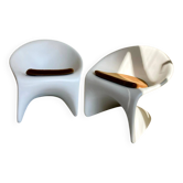 70s fiberglass space age armchairs