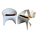70s fiberglass space age armchairs