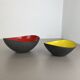 Set of 2 Krenit metal bowls by Herbert Krenchel for Ørskov, Torben, Denmark 1950