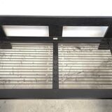 Bastiano by Afra and Tobia Scarpa edition Knoll 60s black leather sofa