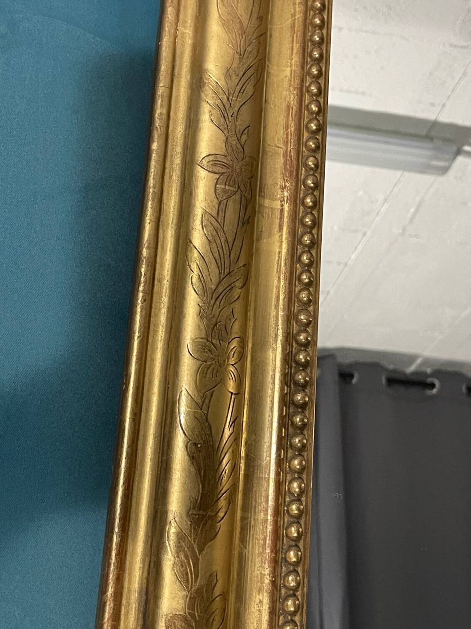 Antique mirror H140x 82.5 from the Louis Philippe period, very good condition