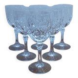Very Nice Set of 6 Deauville Aperitif Glasses in Bleikristall Crystal